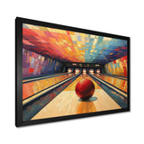 Bowling Alley Nights - Bowling Canvas Wall Art