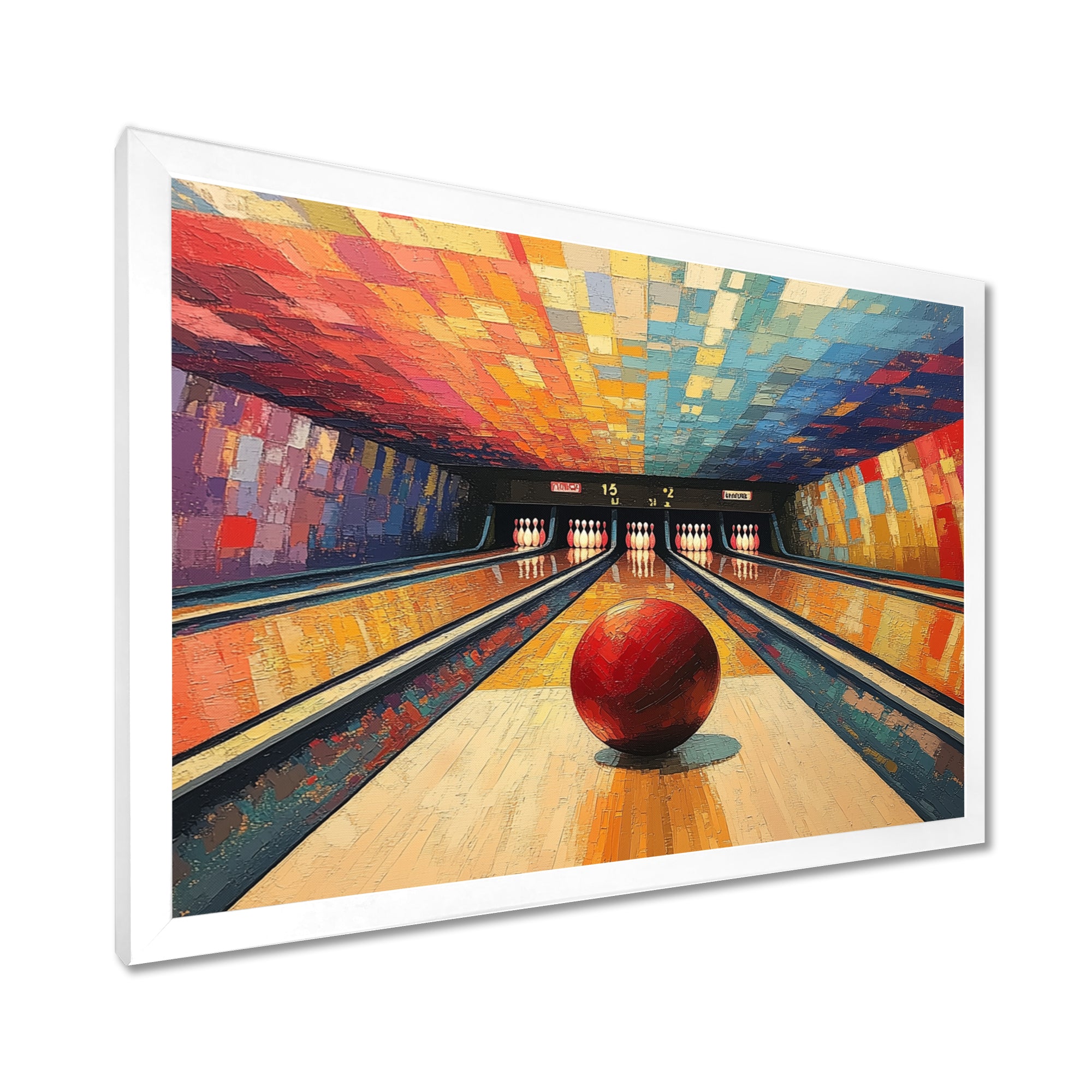 Bowling Alley Nights - Bowling Canvas Wall Art