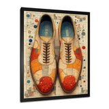 Orange And Yellow Bowling Shoe Rental - Bowling Canvas Wall Art