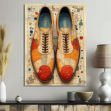 Orange And Yellow Bowling Shoe Rental - Bowling Canvas Wall Art