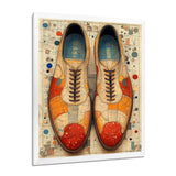 Orange And Yellow Bowling Shoe Rental - Bowling Canvas Wall Art
