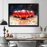 Red And Black Bowling Spare Shot Focus - Bowling Canvas Wall Art