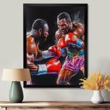 Red And Black Boxing Championship I - Sport Boxing Canvas Wall Art