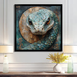 Green Snake Chinese Sign - Snake Wall Art Prints