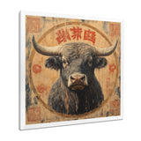 Brown And Red Bull Ox Earthy Strength - Bull Bedroom Wall Art