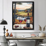 Green And Red Golf Course With Cozy Lodge - Golf Canvas Wall Art