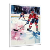 Hockey Players In Montreal - Sport Hockey Canvas Wall Art
