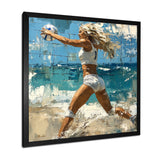 Volleyball Player Serving The Ball I - Volleyball Canvas Wall Art