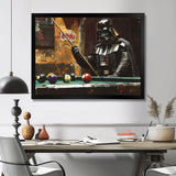 Dark Vader Playing Billiards I - Billiards Canvas Wall Art