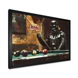 Dark Vader Playing Billiards I - Billiards Canvas Wall Art