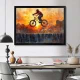 Orange BMX Legacy - Cycling Canvas Wall Art