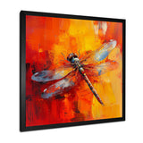 Orange Yellow Dragonfly's Breath - Dragonfly Wall Art Prints