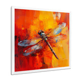 Orange Yellow Dragonfly's Breath - Dragonfly Wall Art Prints