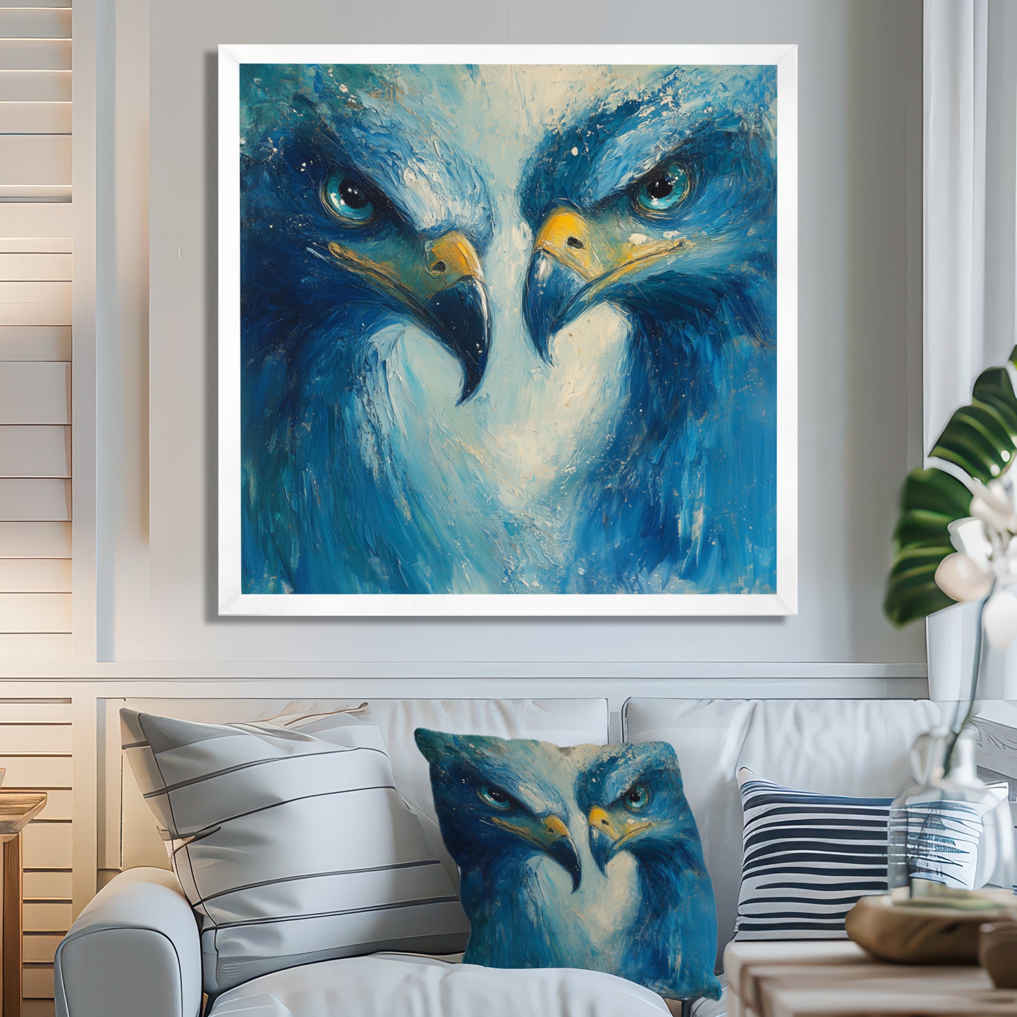 Blue Eagle Odins Eagles - Eagle Home Decor Art