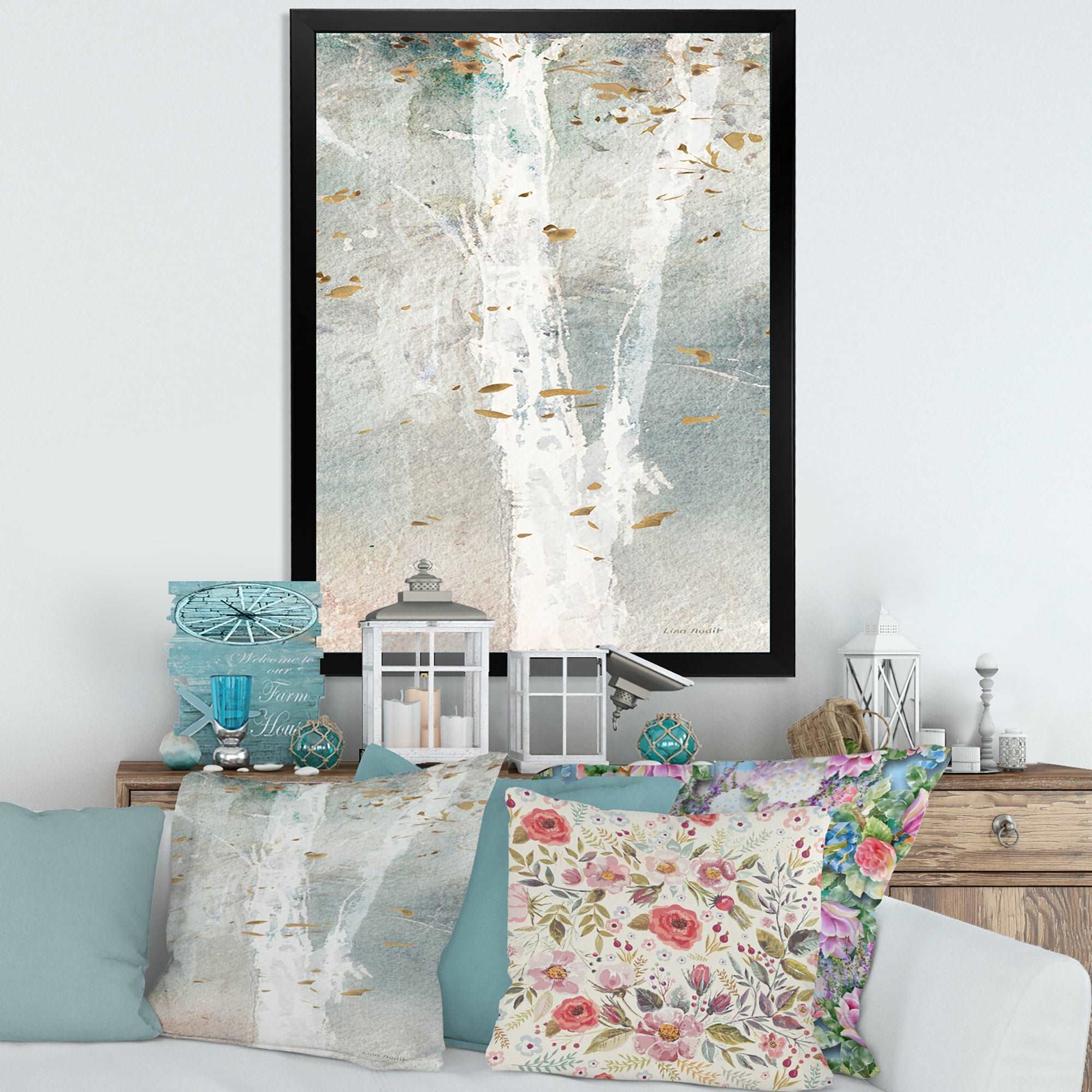 A Woodland Walk into the Forest IV Framed Print Vibrant Black - 1.5" Width