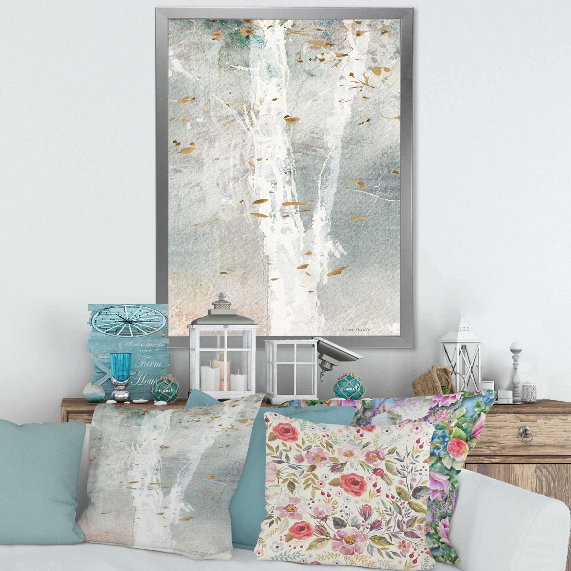 A Woodland Walk into the Forest IV Framed Print Matte White - 1.5" Width