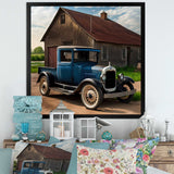30S Ford Car In Barn II Framed Print Vibrant Gold - 1.5"Width