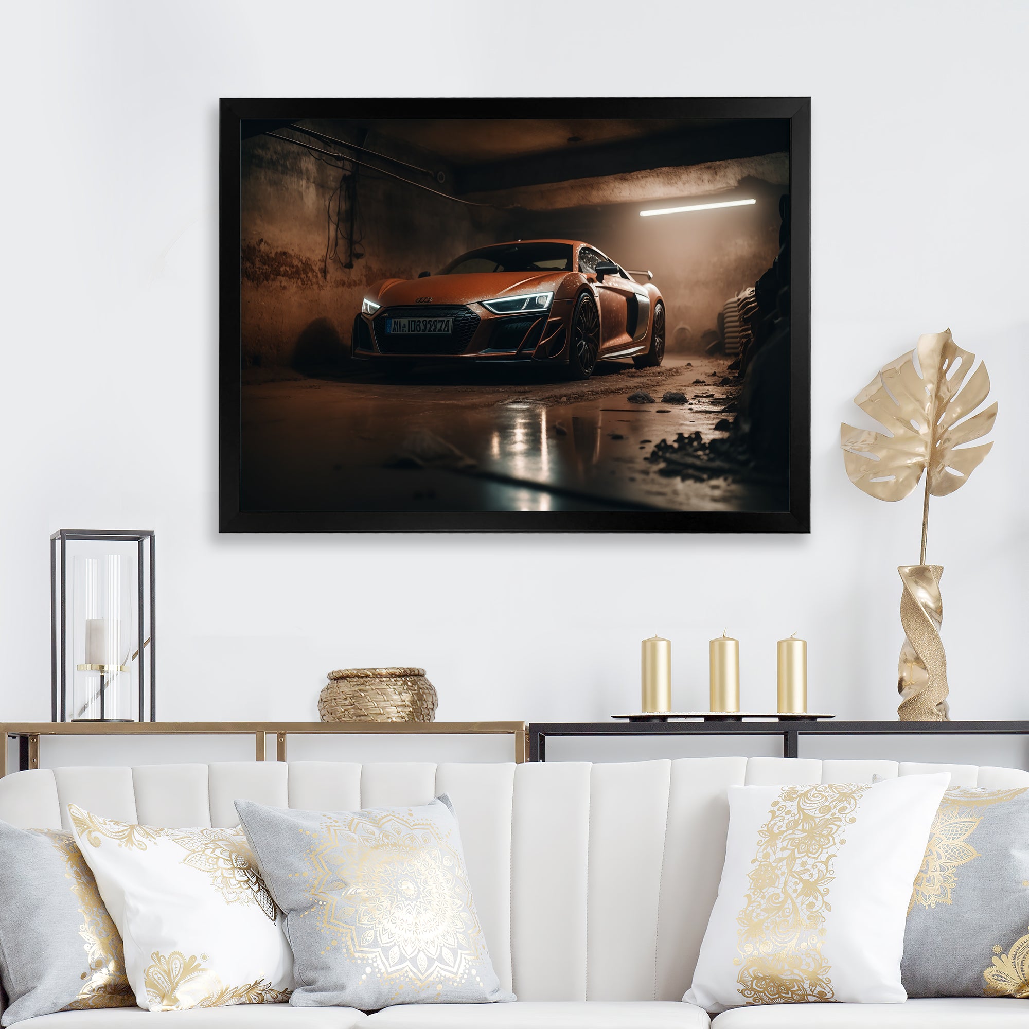 R 8 Exotic Car Photography - Cars Race Exotic Canvas Wall Art