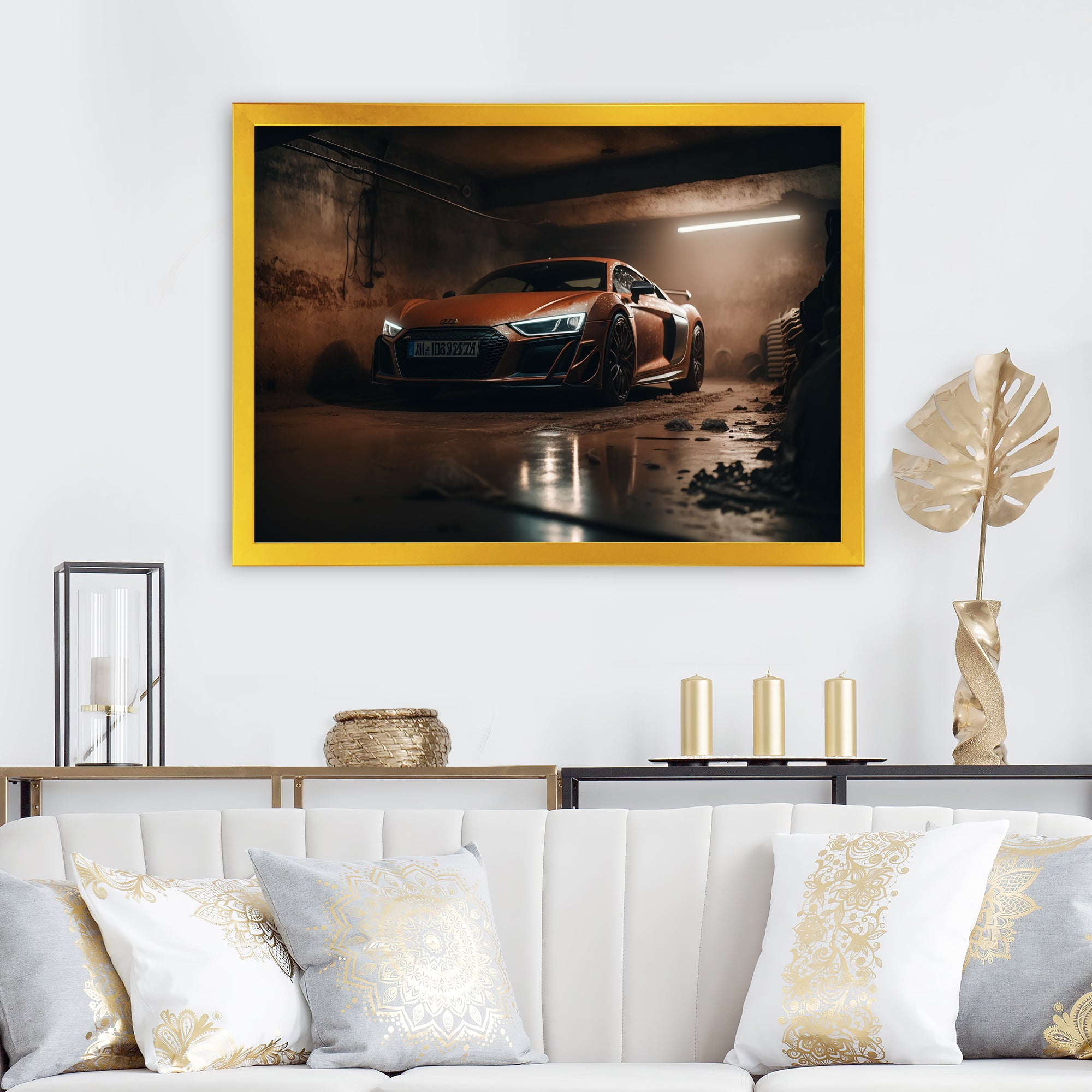 R 8 Exotic Car Photography - Cars Race Exotic Canvas Wall Art