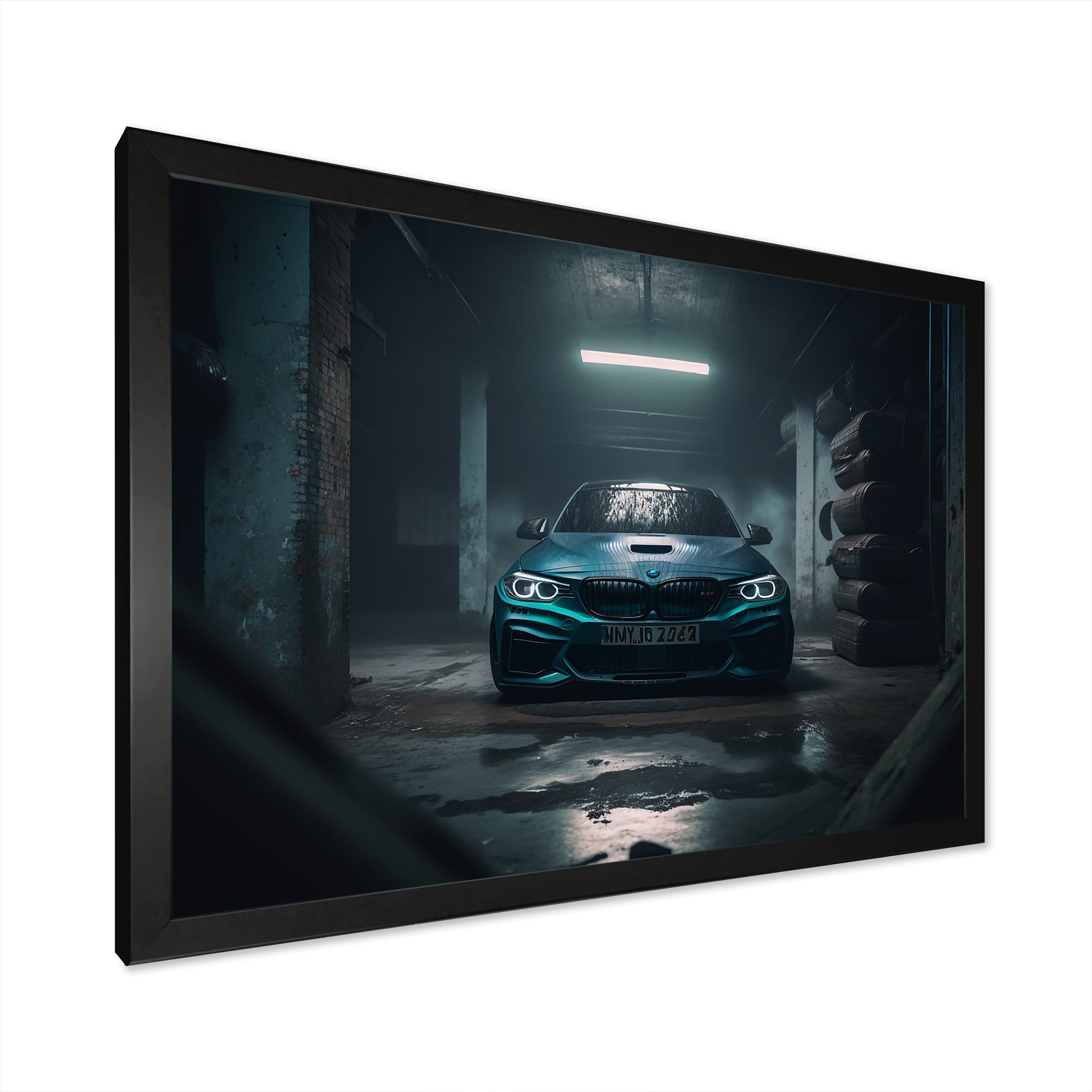 240 In Underground Garage - Car Exotic Canvas Wall Art