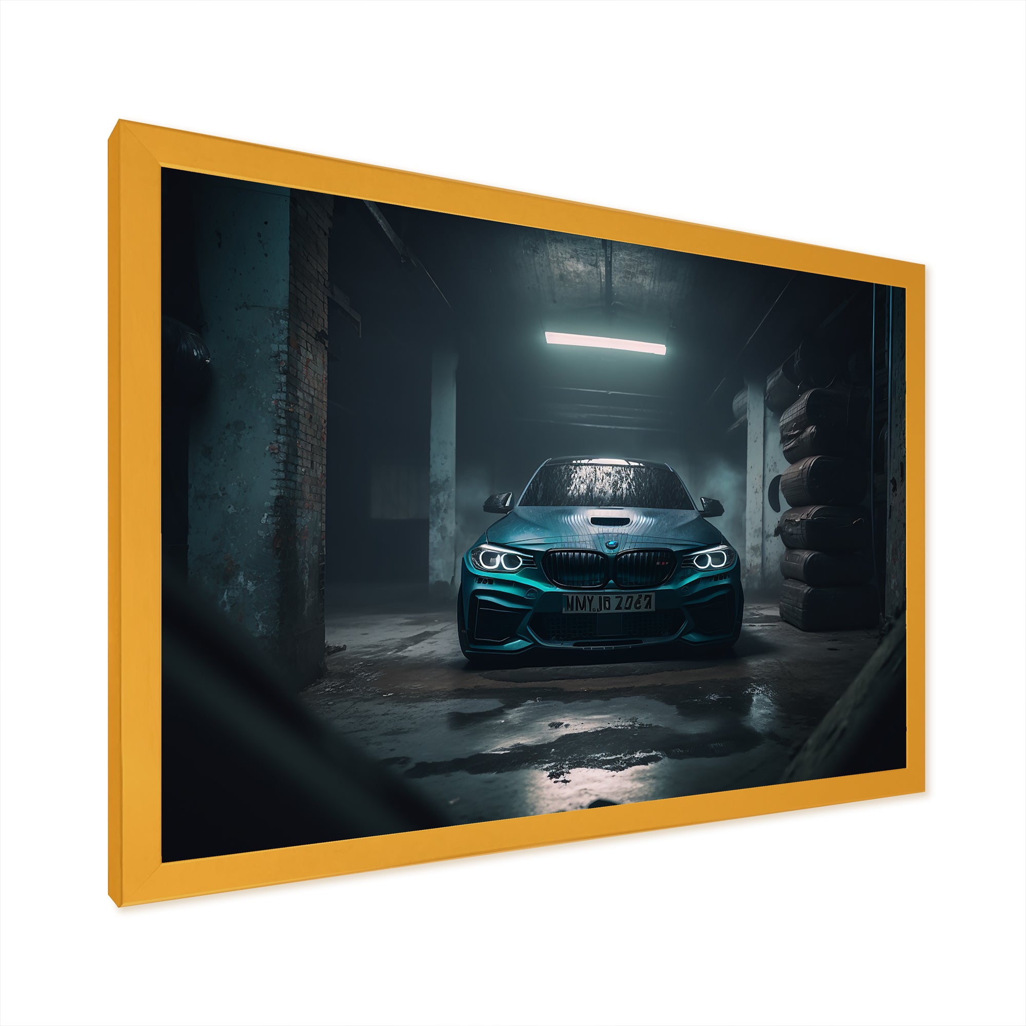 240 In Underground Garage - Car Exotic Canvas Wall Art