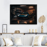 Uk Car In Underground Garage - Car Exotic Canvas Wall Art