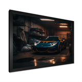 Uk Car In Underground Garage - Car Exotic Canvas Wall Art