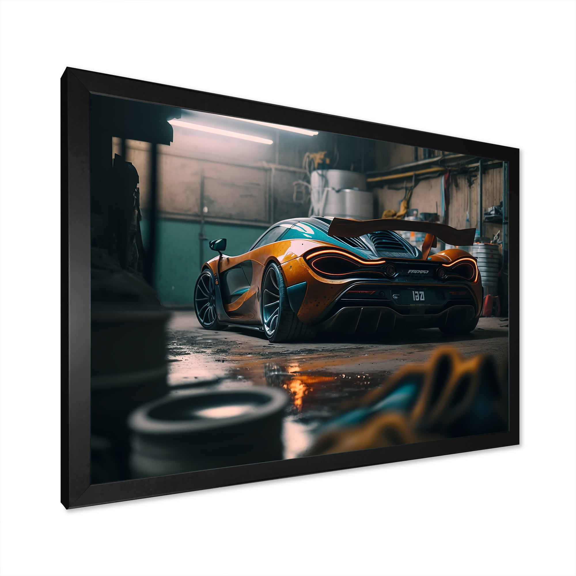 720 In Underground Garage - Car Exotic Canvas Wall Art