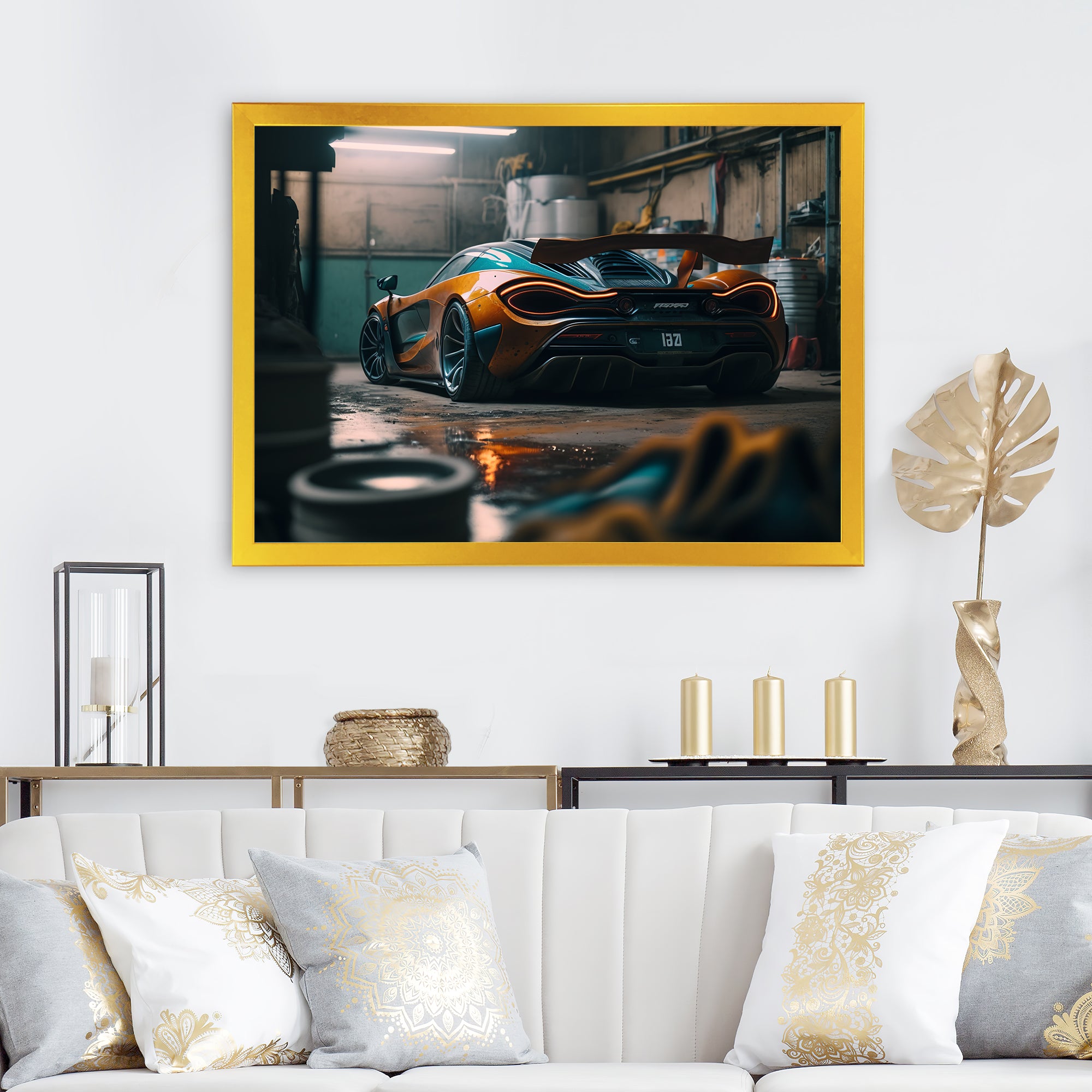 720 In Underground Garage - Car Exotic Canvas Wall Art