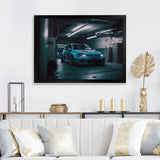 32R In Underground Garage - Car Exotic Canvas Wall Art