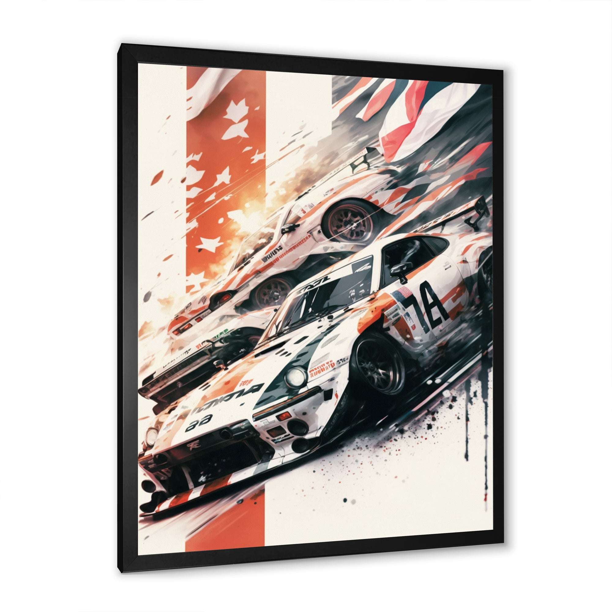 Tokyo Japan Driving Car I - Cars Drifting Japon Canvas Wall Art