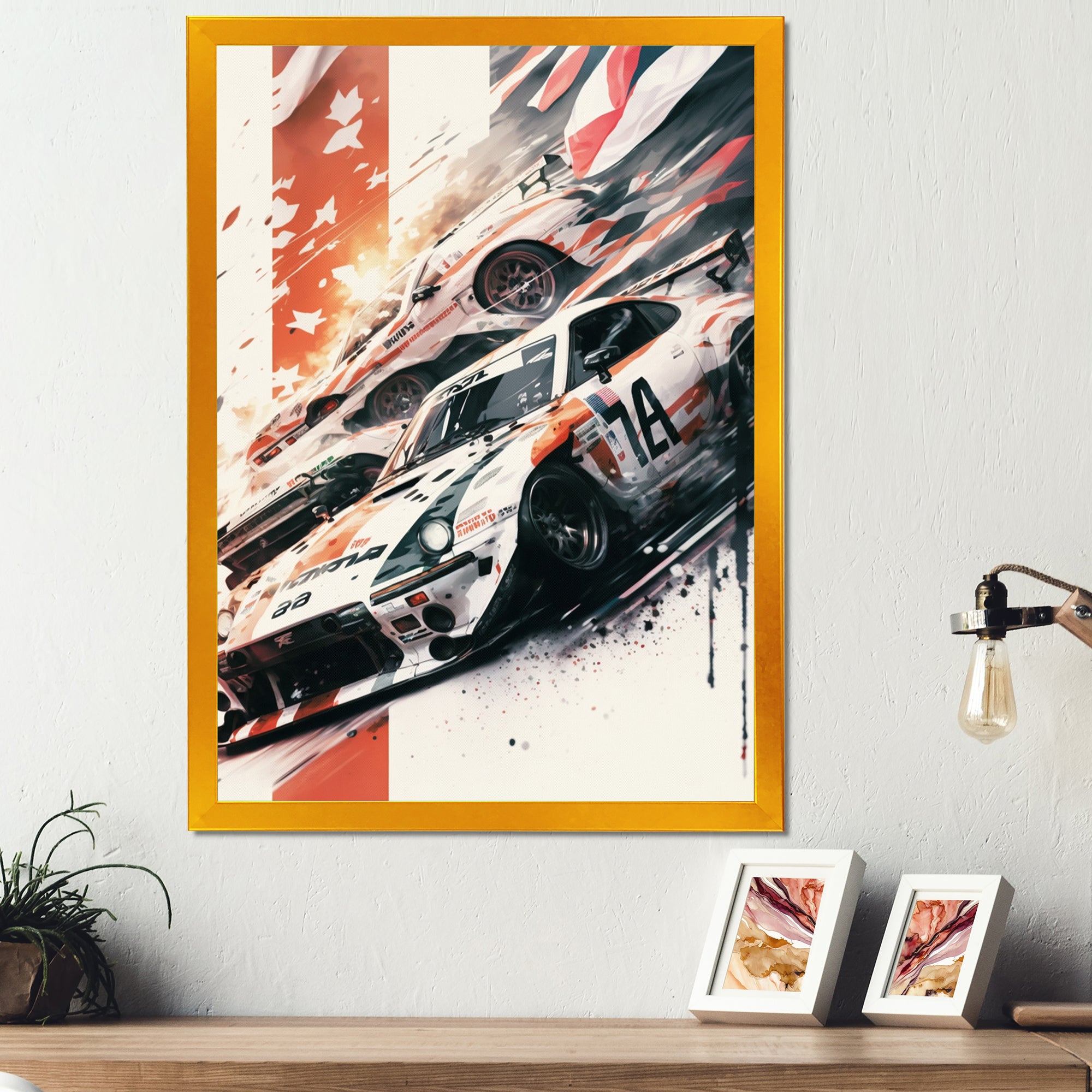 Tokyo Japan Driving Car I - Cars Drifting Japon Canvas Wall Art
