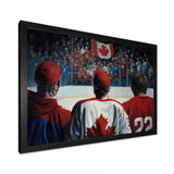 Hocky Players During Game - Sport Hockey Canvas Wall Art