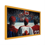 Hocky Players During Game - Sport Hockey Canvas Wall Art