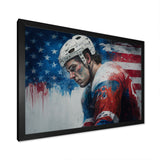 Hockey Player On Break I - Sport Hockey Canvas Wall Art