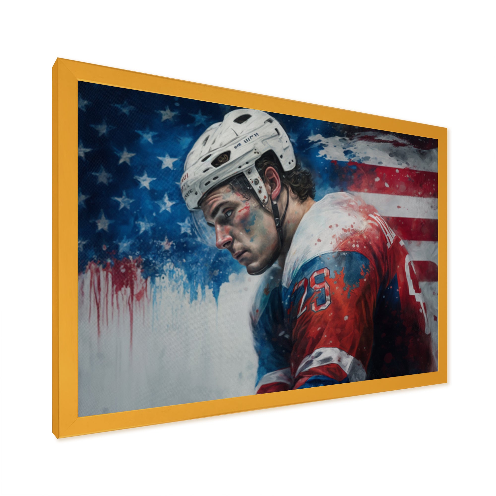 Hockey Player On Break I - Sport Hockey Canvas Wall Art