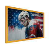 Hockey Player On Break I - Sport Hockey Canvas Wall Art