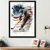 Hockey Player On The Rink During Game I - Sport Hockey Canvas Wall Art