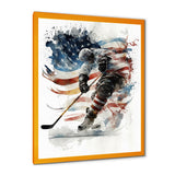 Hockey Player On The Rink During Game I - Sport Hockey Canvas Wall Art