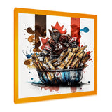 Goal Tender In Poutine I - Sport Hockey Canvas Wall Art