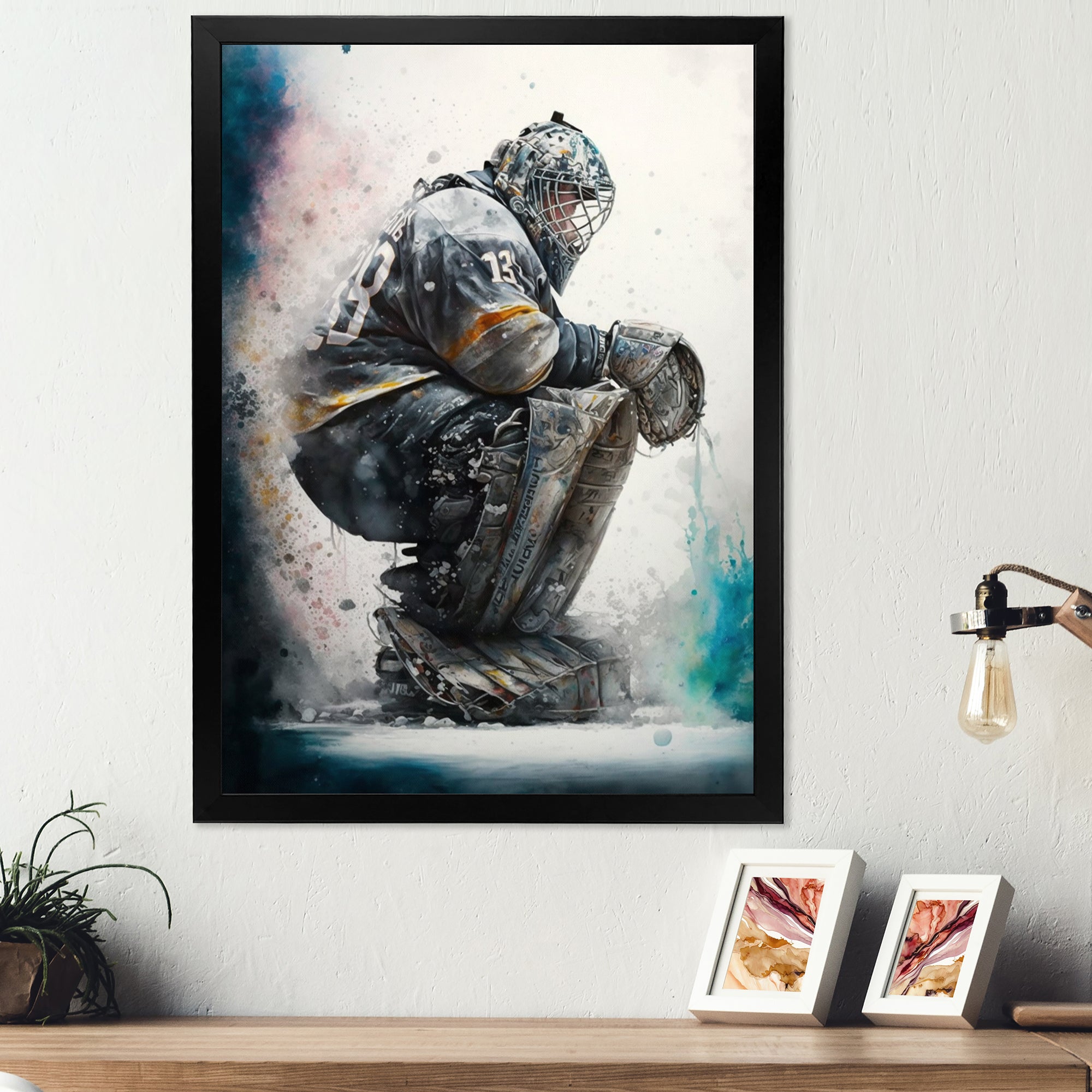 Hockey Goalie I - Sport Hockey Canvas Wall Art