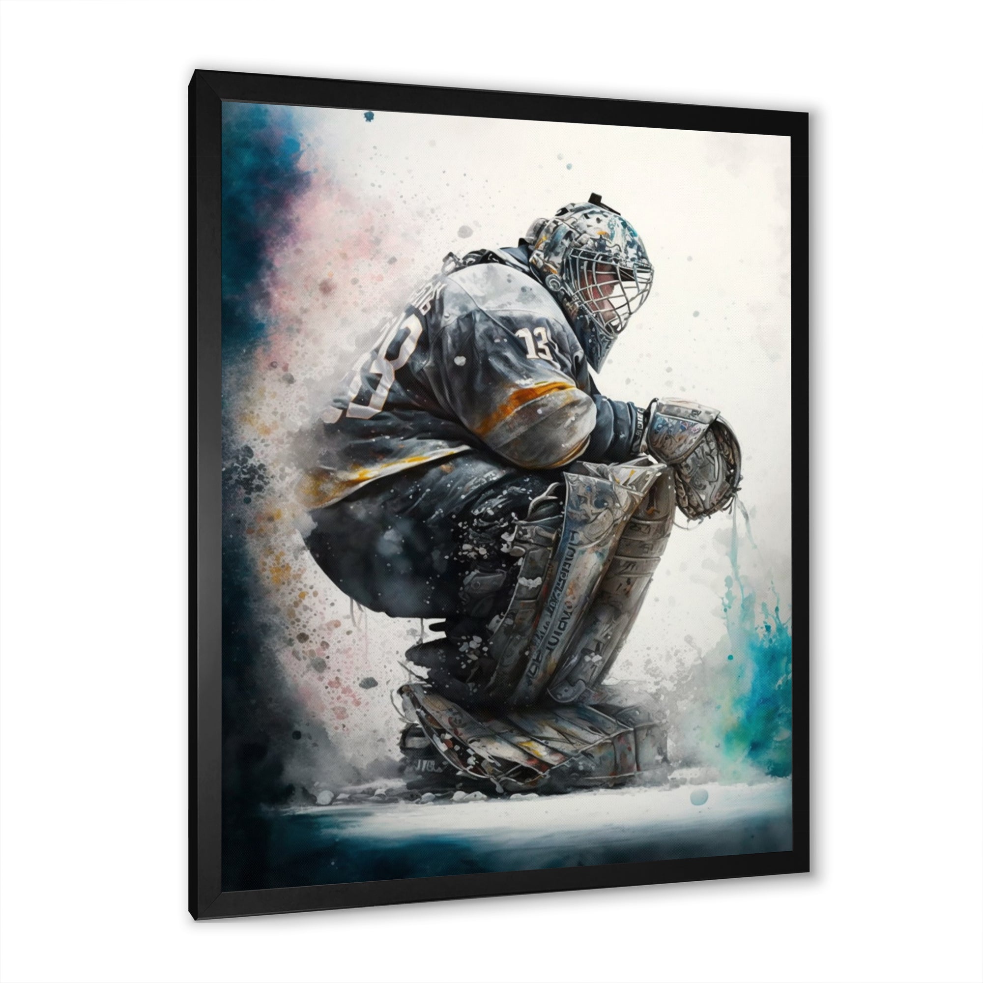 Hockey Goalie I - Sport Hockey Canvas Wall Art