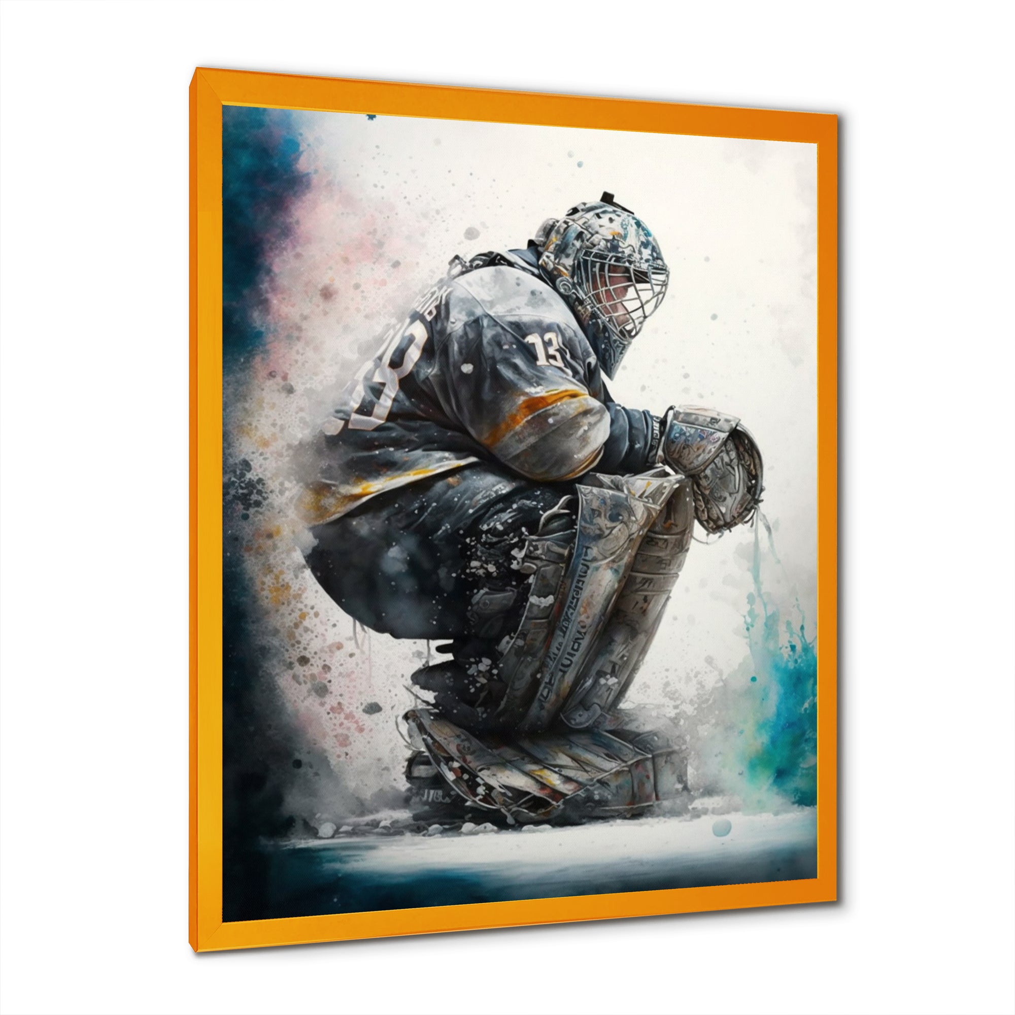 Hockey Goalie I - Sport Hockey Canvas Wall Art