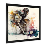 Hockey Goalie During The Hockey Game I - Sport Hockey Canvas Wall Art