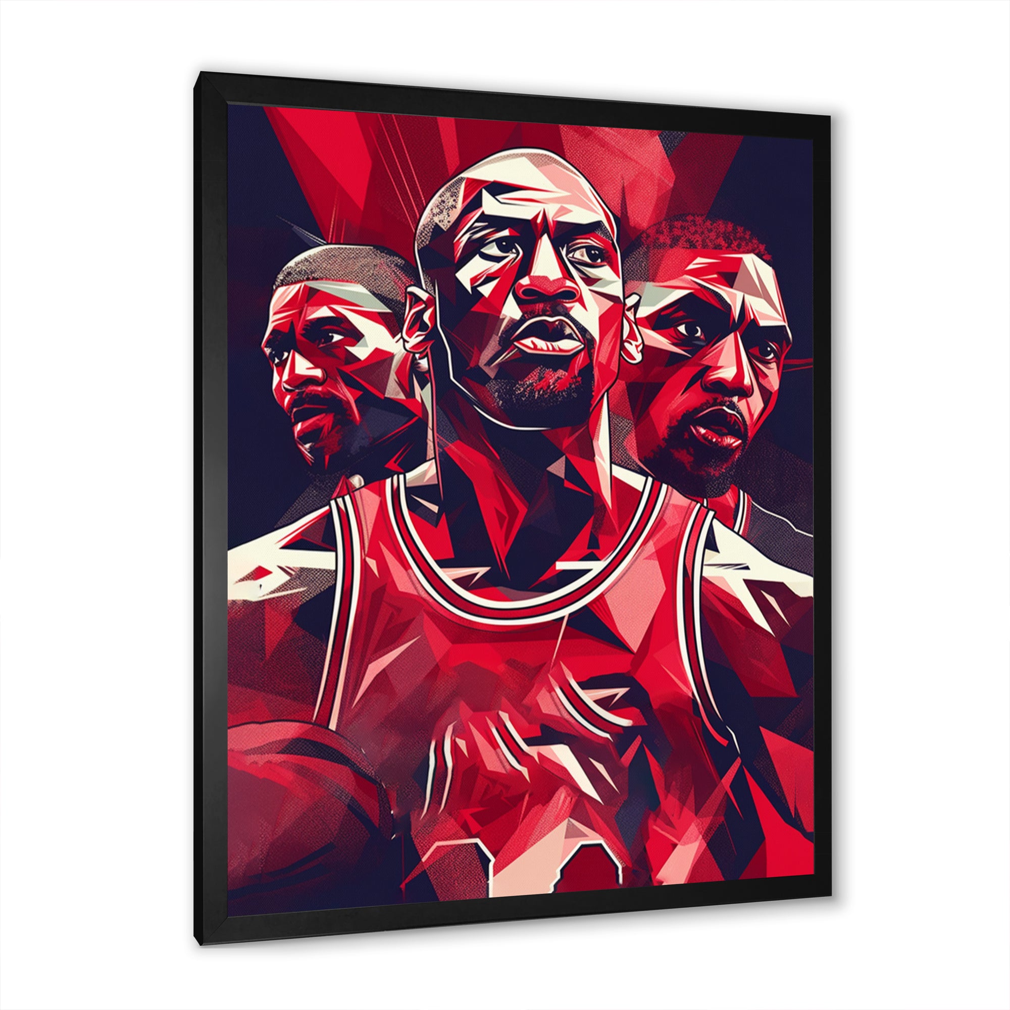 Basketball Game Face - Sport Basketball Canvas Wall Art