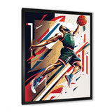 Basketball Slam Dunk - Sport Basketball Canvas Wall Art