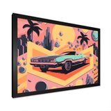 80s Groovy Cars I - Cars Retro Canvas Wall Art