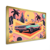 80s Groovy Cars I - Cars Retro Canvas Wall Art