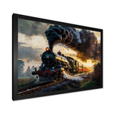 Old Train in USA - Train Canvas Wall Art