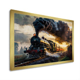 Old Train in USA - Train Canvas Wall Art